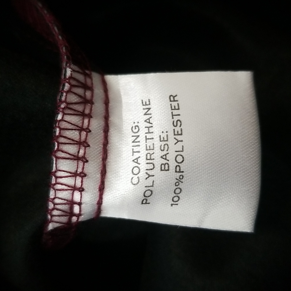 Chic Burgundy Faux Leather Pencil Skirt - Picture 8 of 9